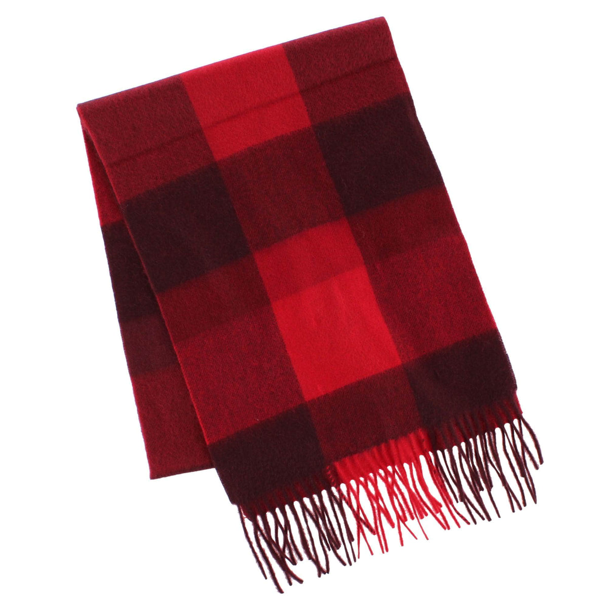 Camden Cashmere Soft and Cozy Neck Scarf - Red Plaid
