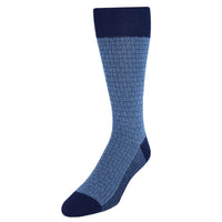 Classic Navy with Sky Blue Hatch Cross