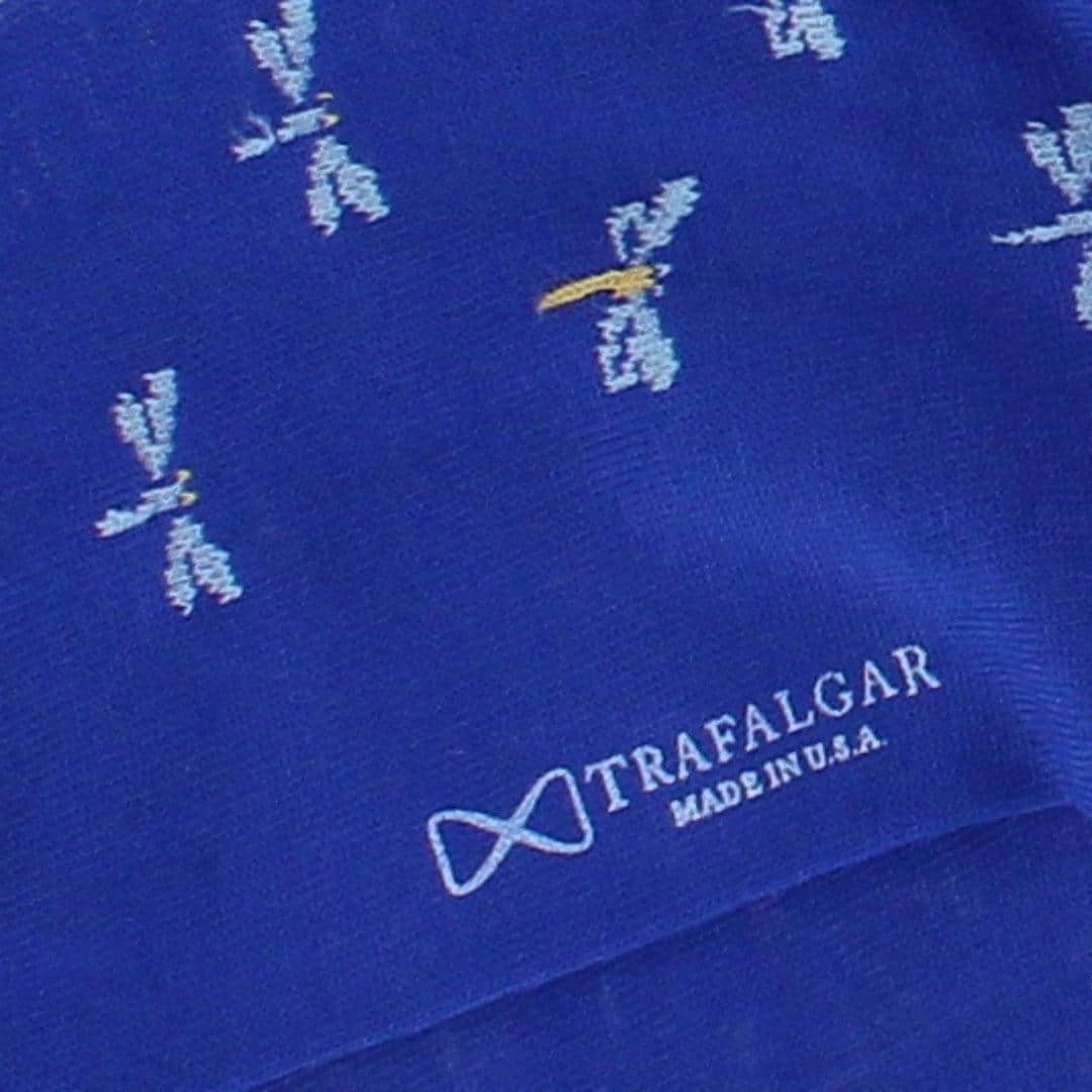 Renewal Dragonfly Novelty Over The Calf Pima Cotton Dress Sock (1 Pair) - Clematis Blue