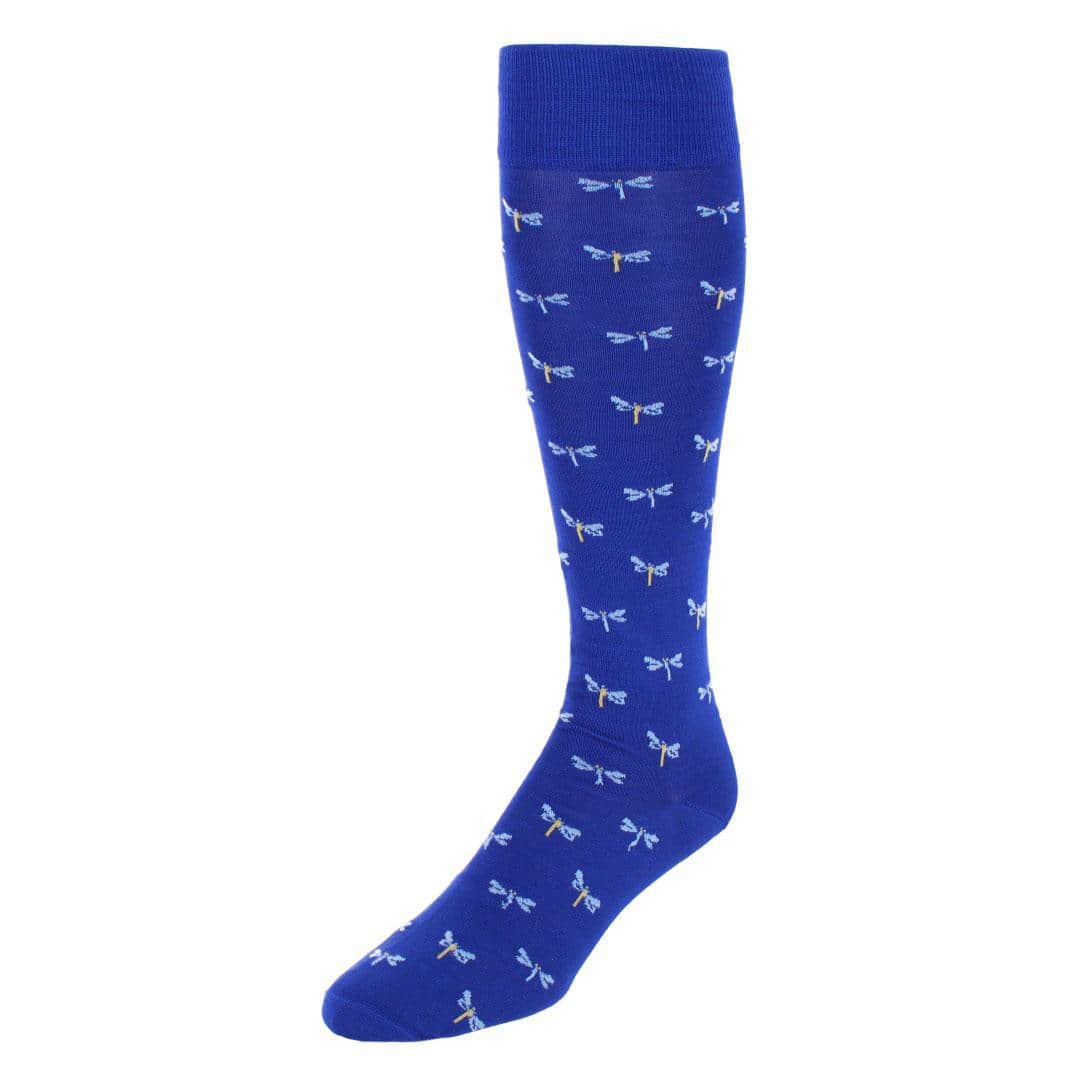 Renewal Dragonfly Novelty Over The Calf Pima Cotton Dress Sock (1 Pair)