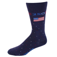 Navy Blue with Polka Dots