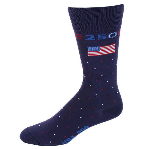 Navy Blue with Polka Dots