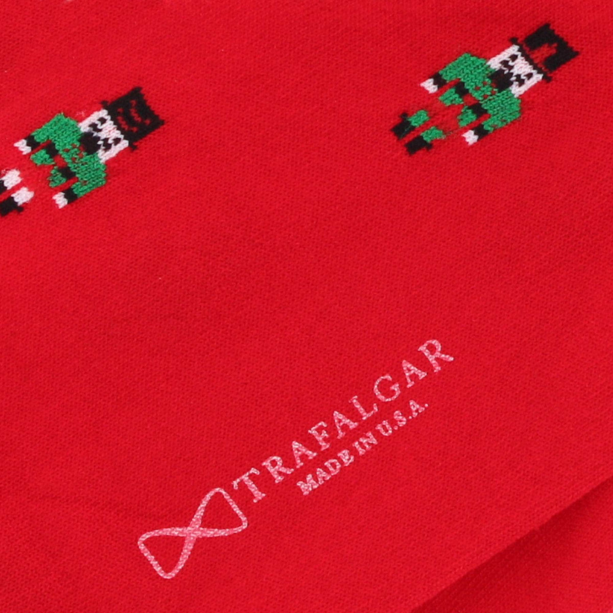 Nutcracker Army Holiday Mid Calf Mercerized Cotton Socks (1 Pair) - Red