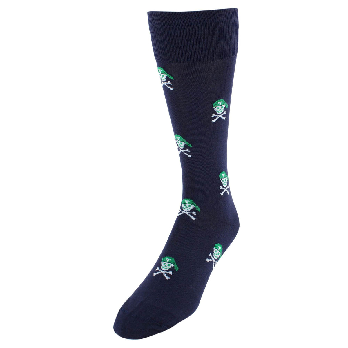 Aye Matey Pirate Skull Mid Calf Mercerized Cotton Socks (1Pair)