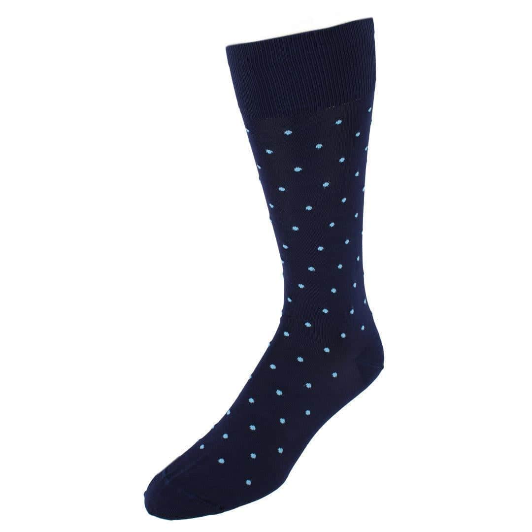 Navy with Sky Dots