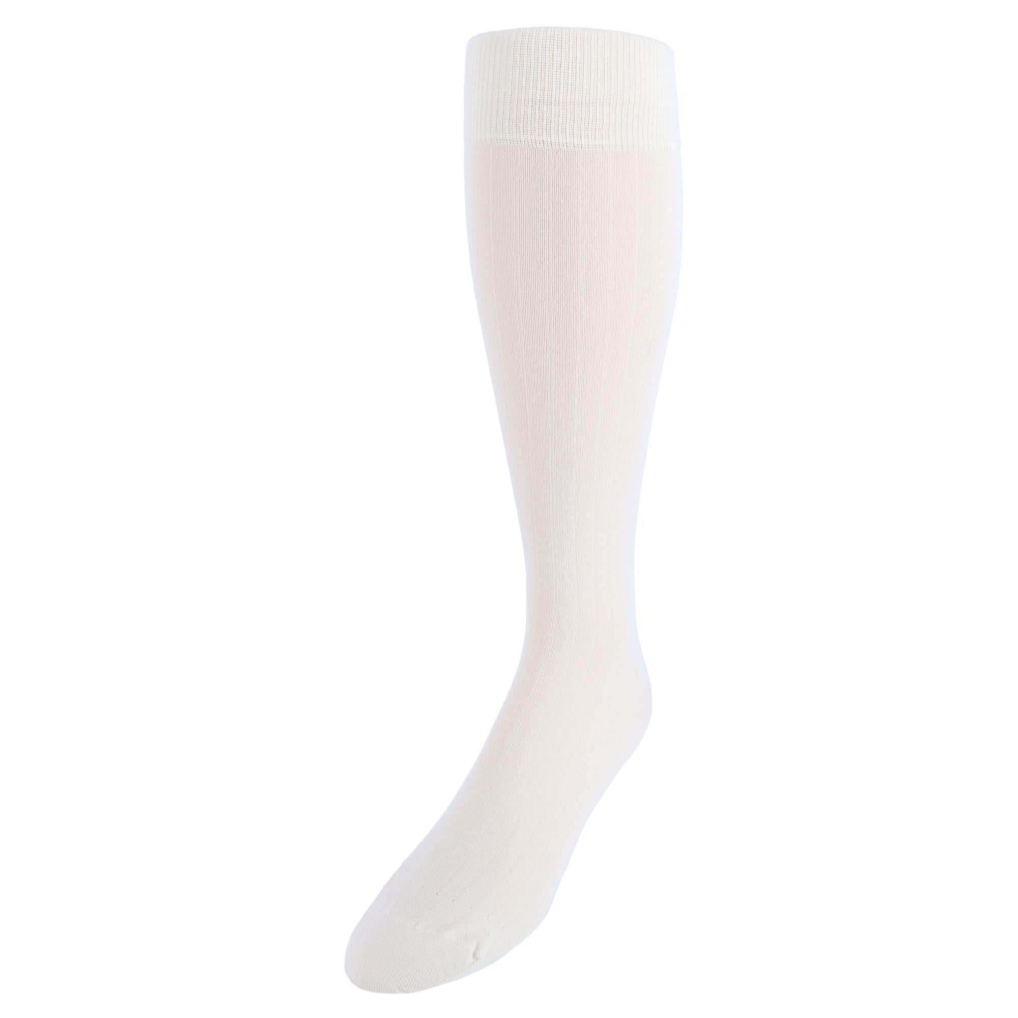 Sutton Over The Calf Fine Merino Wool Socks - Cream
