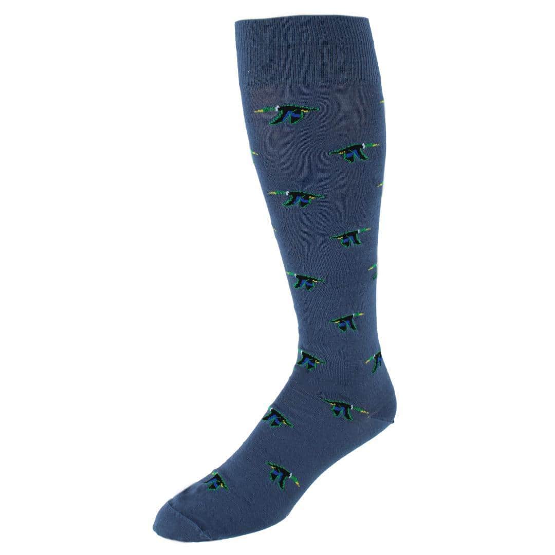 Flying South Mallard Ducks Novelty Merino Wool Over the Calf Socks (1 Pair)