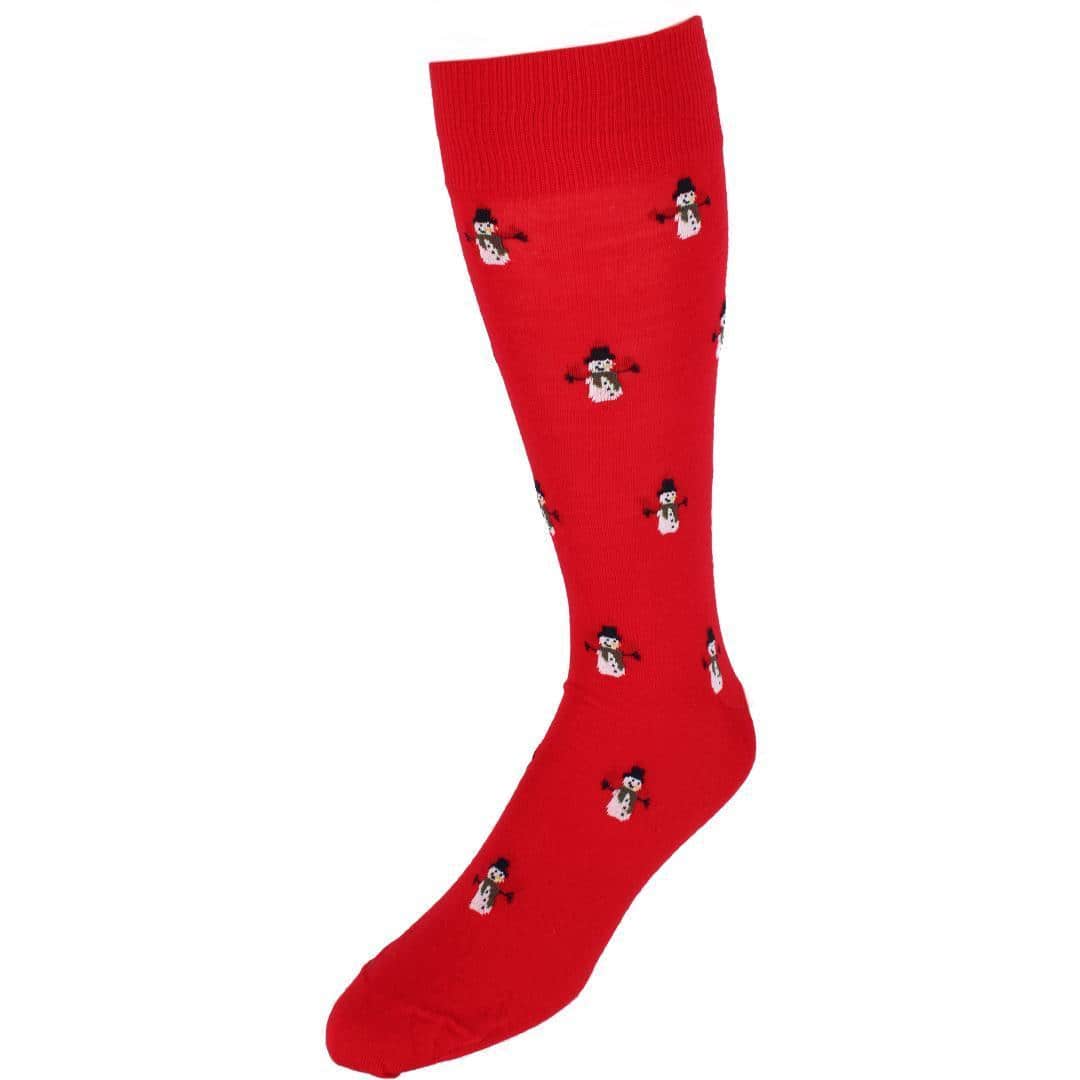 Happy Dance Snowman Novelty Over the Calf Merino Wool Socks (1 Pair)