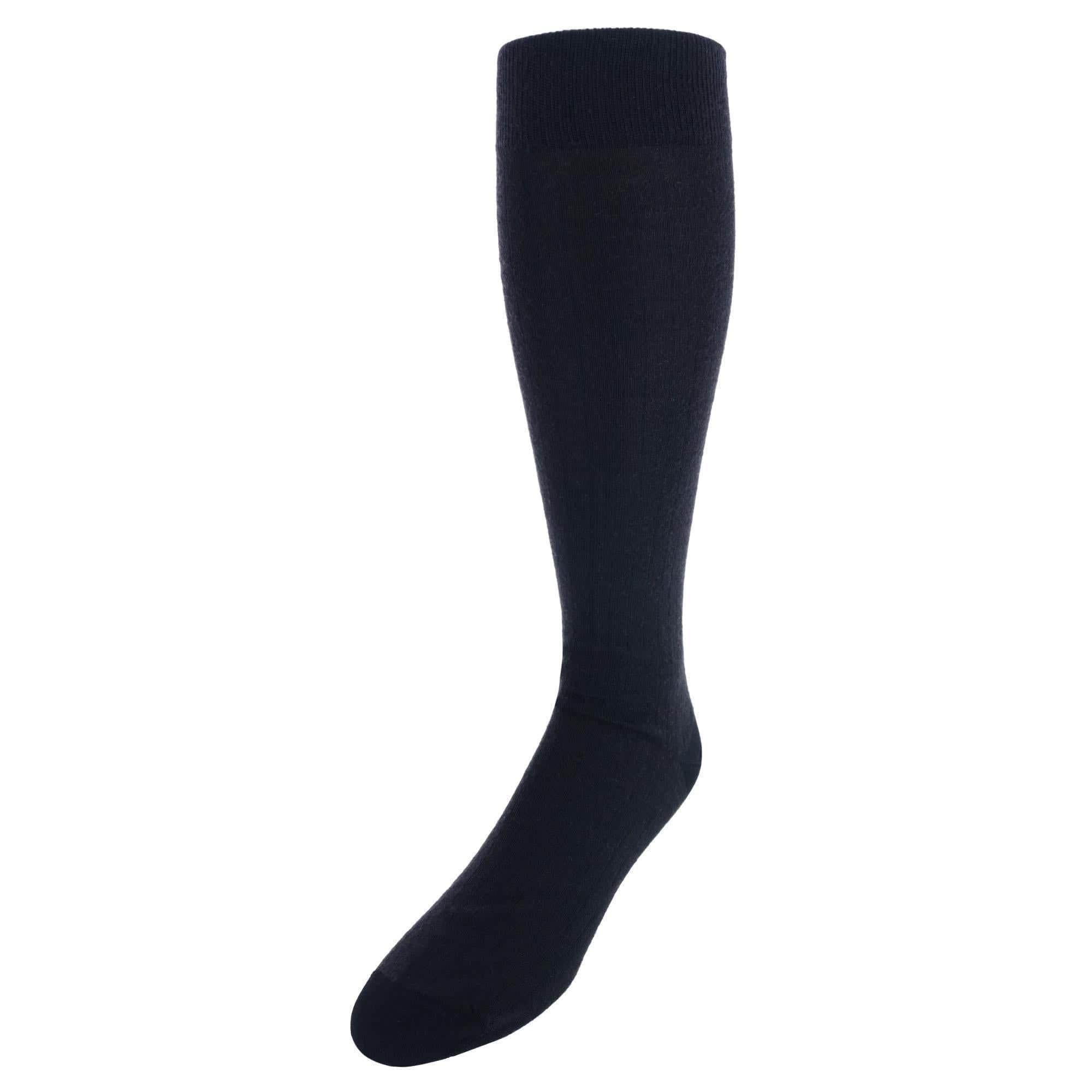 Maxwell Over The Calf Cashmere Blend Socks - Black