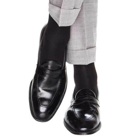 Maxwell Over The Calf Cashmere Blend Socks - Black