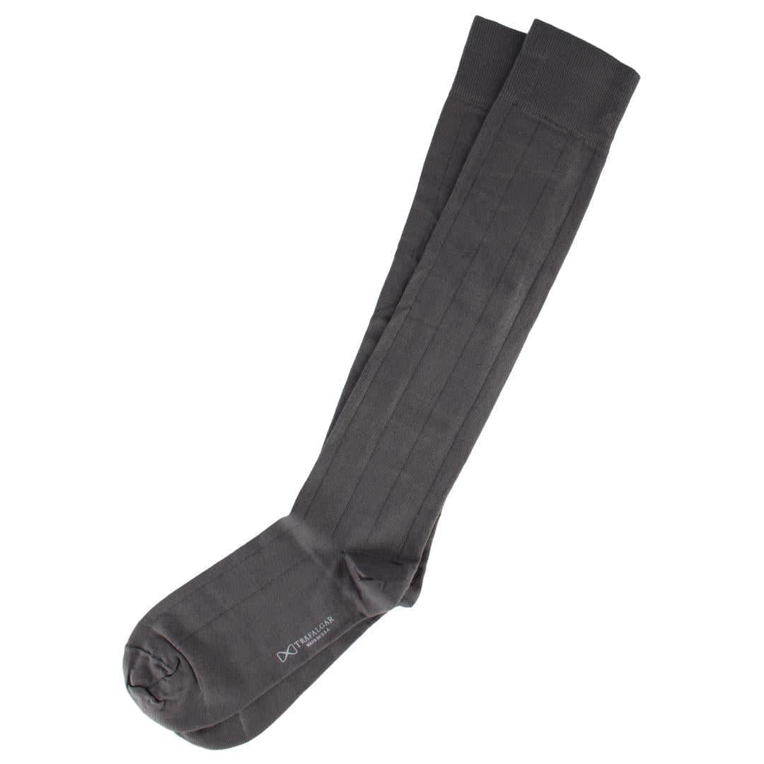 Maxwell Over The Calf Cashmere Blend Socks - Pewter