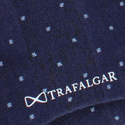 Navy with Blue Dots