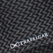 Black and Charcoal Herringbone