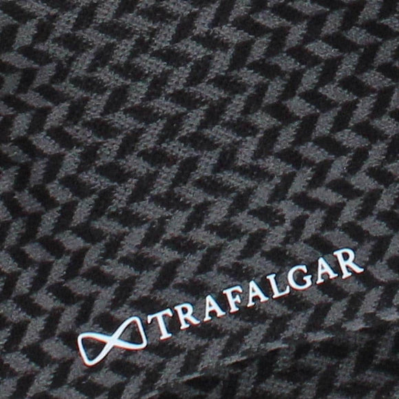 Black and Charcoal Herringbone