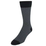 Charcoal and Grey Herringbone