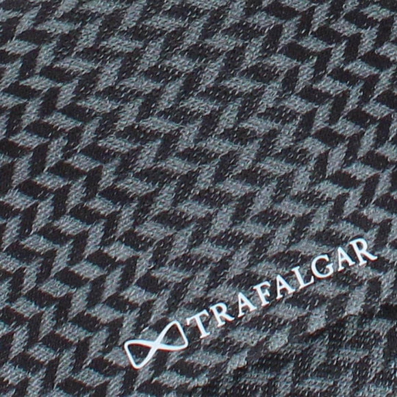 Charcoal and Grey Herringbone