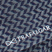 Navy Blue and Grey Herrinbone