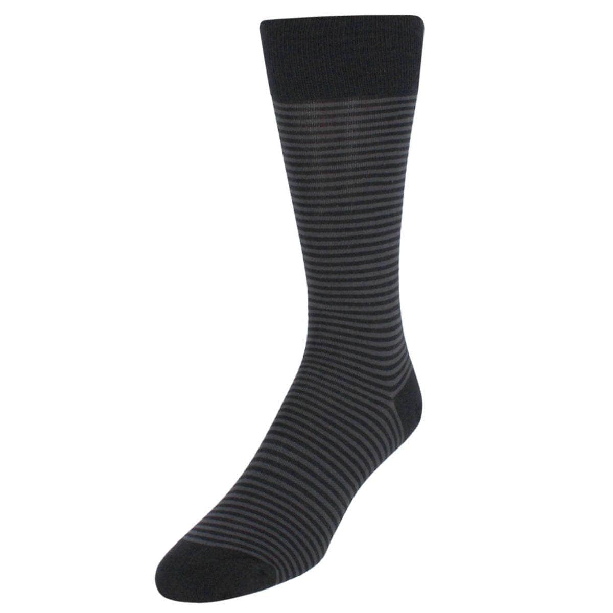 Black and  Charcoal Stripes