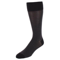 Black and  Charcoal Stripes