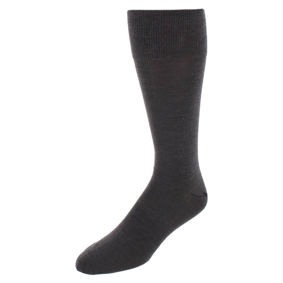 Santana Solid Colored Mid-Calf Merino Wool Socks (1 Pair)