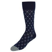 Ciel Diamon Patterned Mid-Calf Merino Wool Socks (1 Pair)