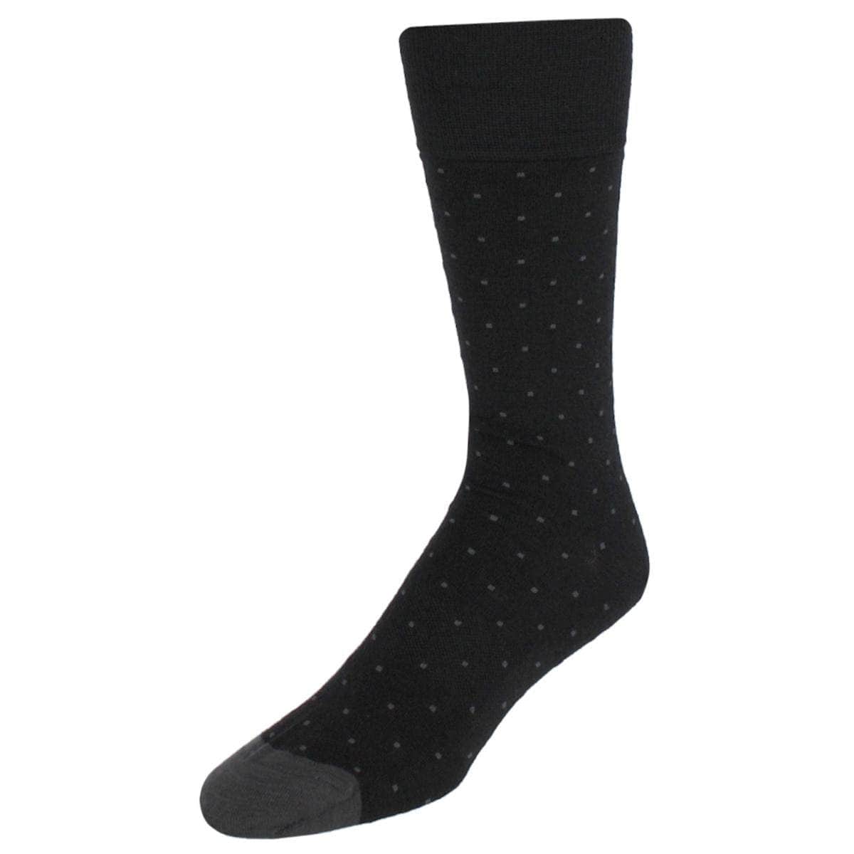 Black with Charcoal Dots