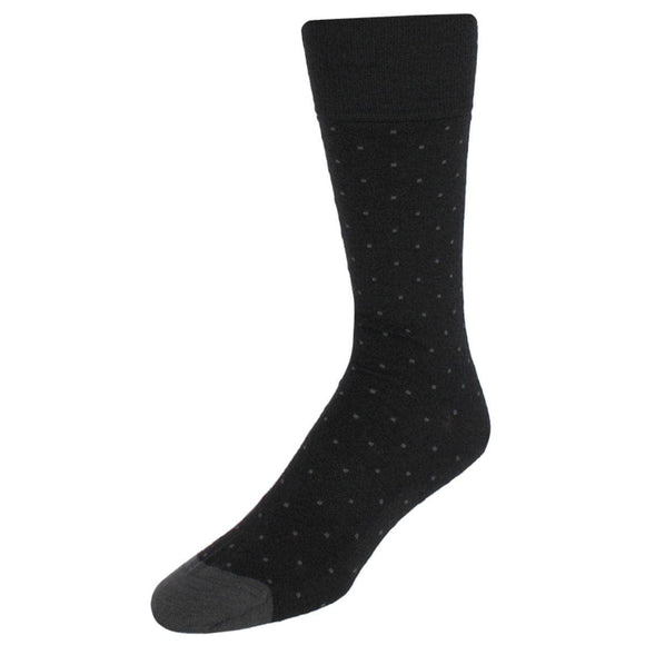Black with Charcoal Dots