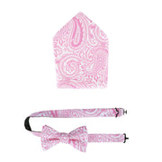Sobee Paisley Silk Bow Tie & Pocket Square Set
