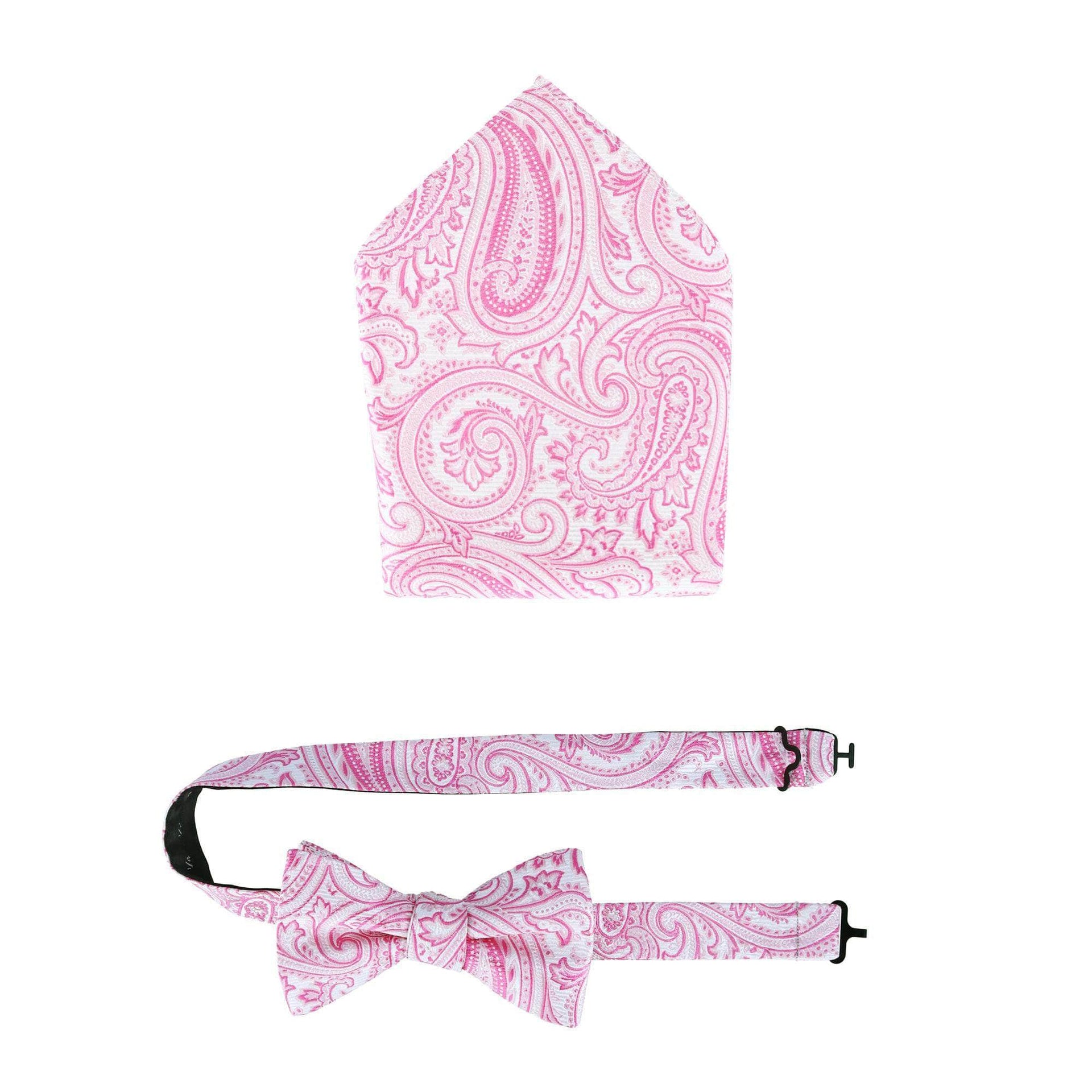 Sobee Paisley Silk Bow Tie & Pocket Square Set