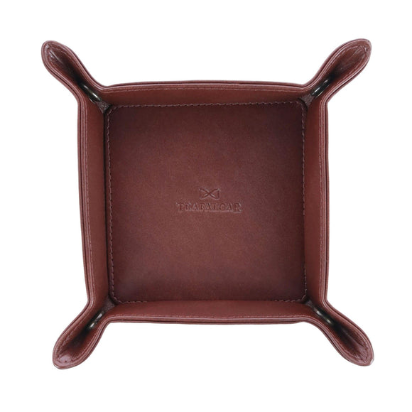 Carson Genuine Leather Snap Valet Tray