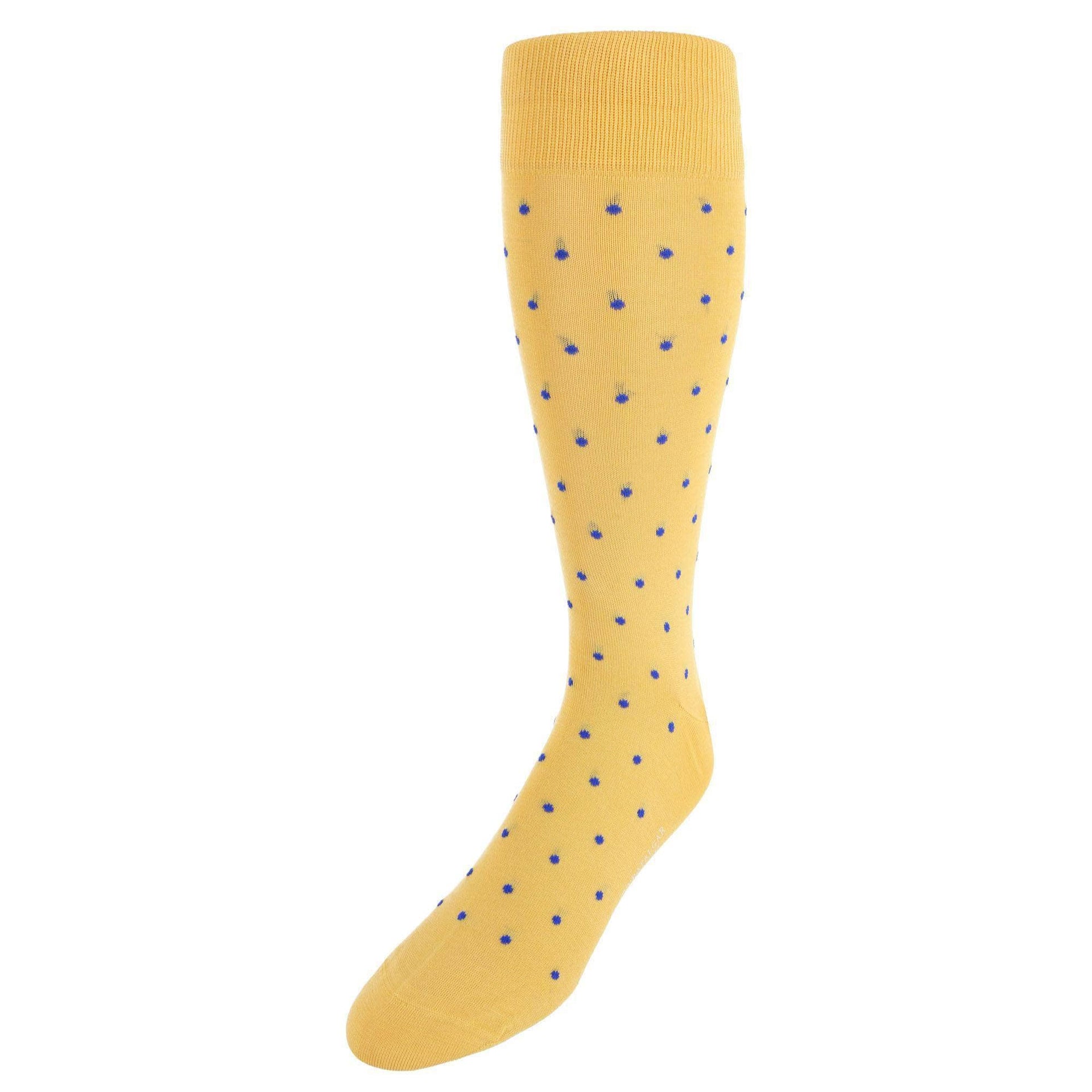 Yellow with Light Blue Dots